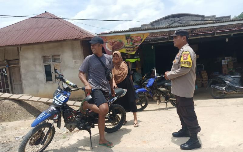 Polsek Muara Sahung Laksanakan Patroli KRYD dan Sambang Warga Jelang Pilkada 2024