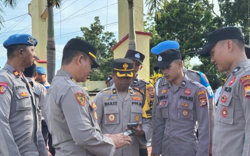 Waka Polres Mukomuko cek Hp personel, perketat pengawasan judi Online
