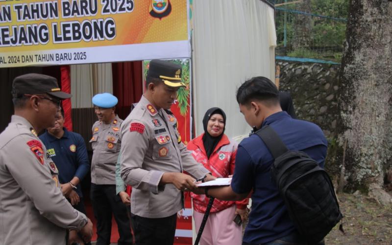 Kapolres Rejang Lebong Tinjau Poskotis Operasi Lilin Nala 2024