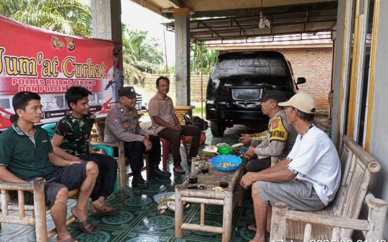 Polsek Kotapadang Gelar Jumat Curhat dengan Warga Desa Lubuk Mumpo
