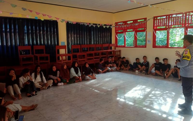 Polsek Kotapadang Gelar Sosialisasi Bahaya Kenakalan Remaja kepada Komunitas Remaja Kota Padang-SBI