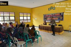 Satlantas Polres Bengkulu Selatan Menggelar Police Goes To School di SMP Negeri 4 Manna Bengkulu Selatan  