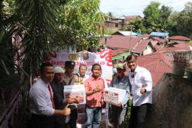 Direktorat Resnarkoba Polda Bengkulu Salurkan Bantuan Kemanusian Untuk Negeri di Kelurahan Belakang Pondok