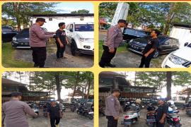 Polsek Teluk Segara Patroli Sore di Pantai Zakat 