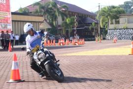 Meriahkan Hari Bhayangkara Ke -77, Ditlantas Polda Bengkulu Gelar Lomba Safety Riding