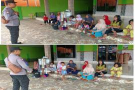 Sambang DDS, Bhabinkamtibmas Polsek Kampung Melayu  Sampaikan Imbauan Kamtibmas 