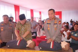 Kapolda dan Gubernur Bengkulu Turut Serta Pemecahan Rekor MURI Untuk Polri