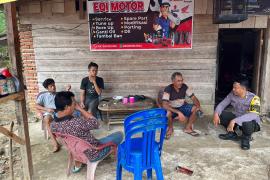 Patroli KRYD, Polsek Muara Sahung Cek Keamanan di Seputaran Wilayah Hukum