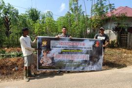 Polsek Muara Sahung Sosialisasi Karhutlah di Wilayah Hukum