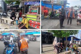 Antisipasi 3C, Polresta Bengkulu Patroli Mobiling di Pasar Minggu