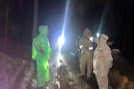 Kapolsek Kerkap Bersama Personel Datangi TKP Tanah Longsor