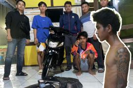 Remaja Bertato Terduga Pelaku Curanmor Dibekuk Polsek Lebong Utara