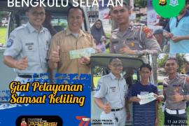 Sat Lantas Polres BS Gelar Samsat Keliling di Kecamatan Pino Raya dan RSHD Manna