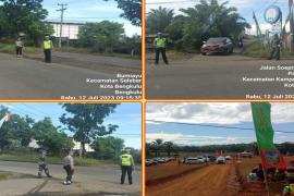 Sat Lantas Polresta Bengkulu Gelar Pengamanan Lalin Kegiatan Upacara Pembukaan TMMD Reguler ke-117 Kodim 0407