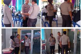 Laksanakan Program Binkamsa, Satbinmas Polresta Bengkulu Cek Anggota Satpam