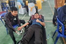 Kapolres Lebong Hadiri Khitanan Massal dan Donor Darah dalam Rangka Hari Bhakti Adhyaksa ke-63