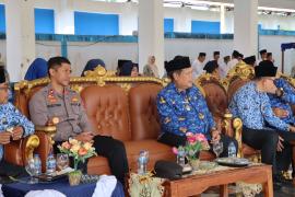 Wakapolres Lebong Hadiri Apel Gabungan di Pendopo Rumdin Bupati Lebong