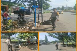Pastikan Jalur Protokol Aman dalam Penyambutan RI 1, Polsek Gading Cempaka Patroli Dialogis