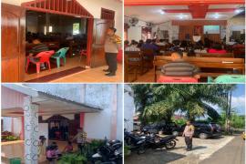 Polsek Muara Bangkahulu Laksanakan Montoring dan Pengamanan Ibadah Minggu di Gereja Pante Kosta Medan Baru