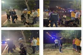 Patroli Dialogis, Polsek Gading Cempaka Sambangi Pemuda yang Nongkrong di Taman Budaya