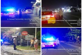 Patroli Malam, Personel Polsek Ratu Agung Sampaikan Imbaun Kamtibmas Kepada Warga