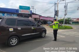 Hindari Kemacetan Lalu lintas, Sat Lantas Polres Seluma Gelar Patroli Atur Arus Lalin
