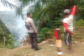 Sambangi Warga Binaan, Bhabinkamtibmas Sampaikan Imbauan Karhutlah 