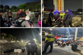 Patroli Malam Hari, Polresta Bengkulu Bubarkan Pemuda yang Masih Nongkrong Hingga Dini Hari 