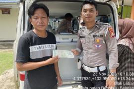 Sat Lantas Polres BS,  Gelar Operasi Kepatuhan di Simpang Rukis Manna Bengkulu Selatan