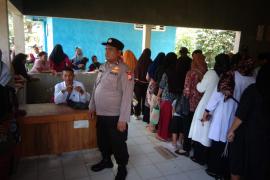 Polsek Muara Sahung Amankan dan Monitoring Kegiatan Pasar Murah 