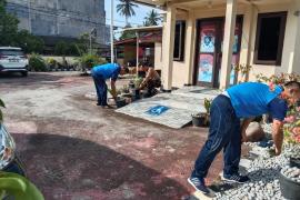 Kegiatan Rutin Setiap Minggu, Polsek Kaur Selatan Kebersihan Mako Polsek 