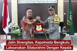 Jalin Sinergitas, Kapolresta Bengkulu Laksanakan Silaturahmi Dengan Kepala Pengadilan Negeri Bengkulu
