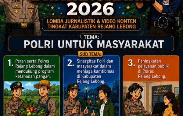 Sambut HUT Bhayangkara ke-80, Polres Rejang Lebong dan PWI Gelar Lomba Kreasi Bhayangkara 2026