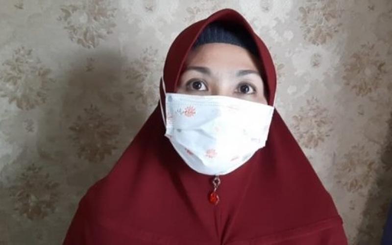 Tasliani, warga Kelurahan Tanah Patah