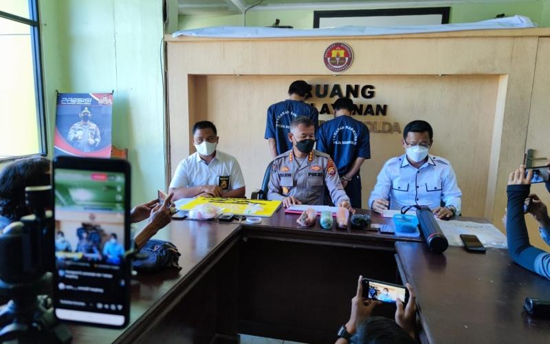 Jelang Tutup Tahun, Polda Bengkulu Rilis 2 Tsk Ganja dan Sabu