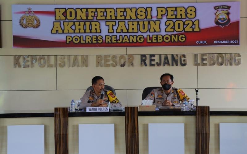Polres Rejang Lebong Gelar Konferensi Pers Akhir Tahun
