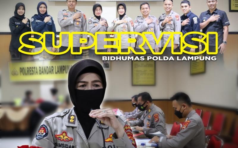 Polresta Bandar Lampung Terima Supervisi Bidang Humas Polda Lampung