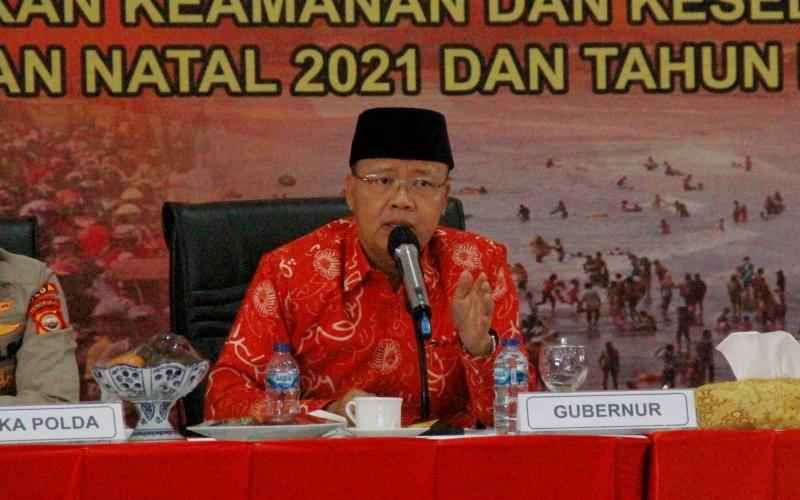 Rakor Lintas Sektoral Operasi Lilin Nala 2021, Gubernur Bengkulu: Wajib Disiplin Prokes