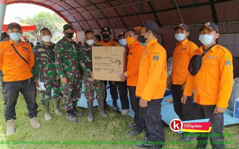 Semeru Erupsi, BPBD Kabupaten Blitar Kirim Bantuan ke Warga Terdampak