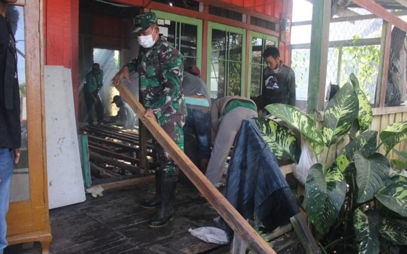 Kodim dan Baznas Kota Palangka Raya Kembali Bedah Rumah Warga Tidak Mampu