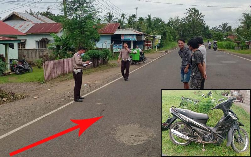 Pengendara Motor Dilindas Dump Truk