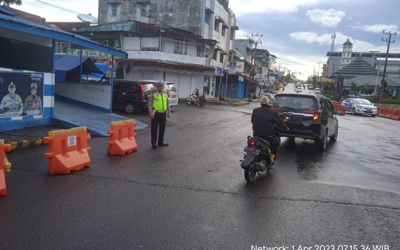 Wujudkan Kamseltibcar Lantas Kondusif, Polres Rejang Lebong Kerahkan Personel Turlalin