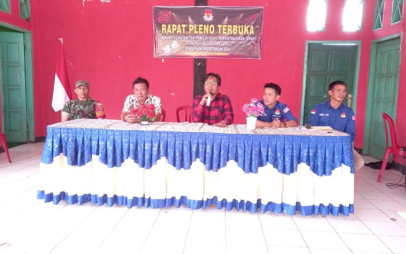 Kanit Intelkam Polsek Lais Hadiri Pleno Terbuka DPHP