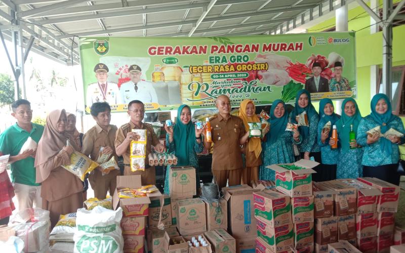 Polsek Pino Raya Berikan Pengaman dan Monitoring Gerakan Pangan Murah ERA GRO 