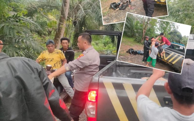 Respon Cepat, Polsek Ketahun Bantu Larikan Korban Laka Tunggal ke Rumah Sakit