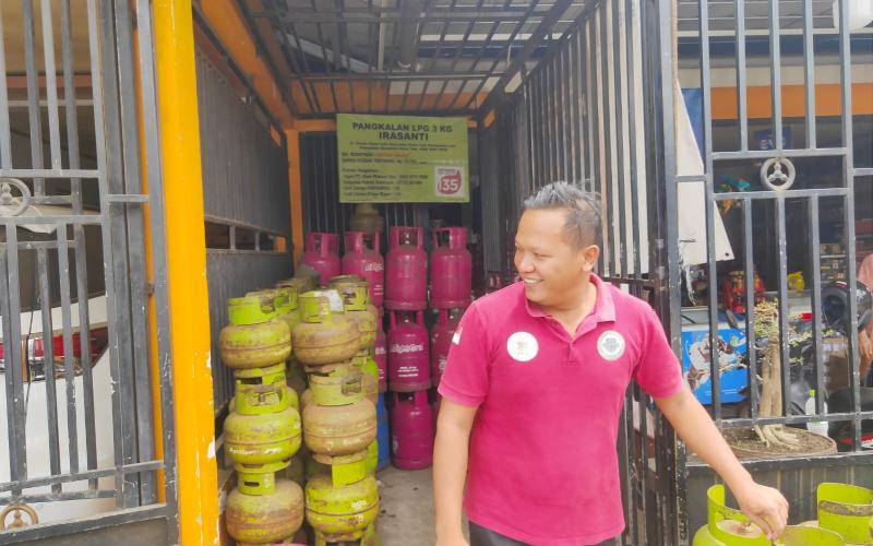 Polsek Lais Cek Ketersediaan LPG di Pangkalan  Wilayah Kecamatan Lais