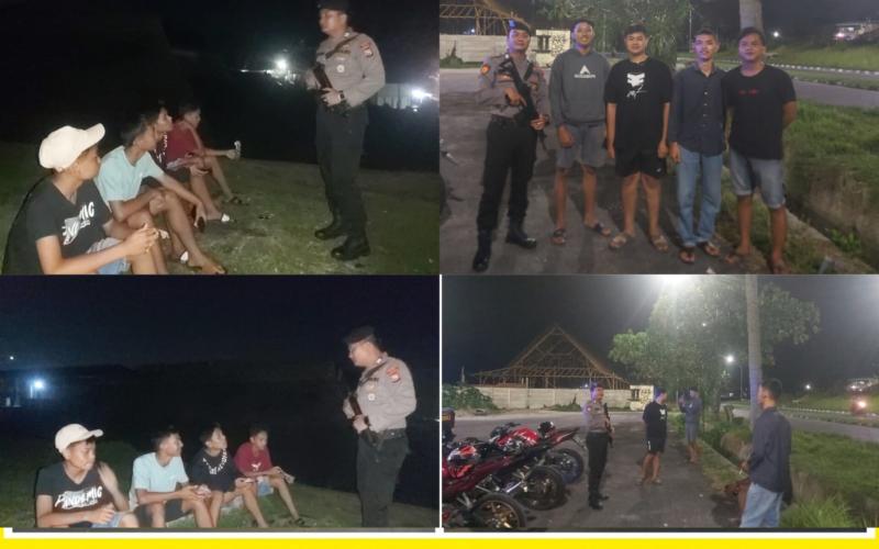 Sat Samapta Polresta Bengkulu Patroli Mobiling di Kawasan Benteng Malabrough 