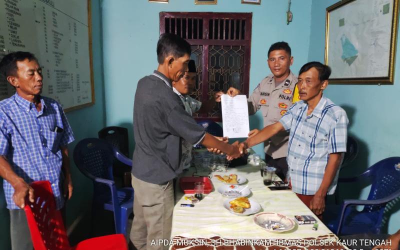 Selisih Paham Terkait Hewan Ternak, Warga Umbul Kecamatan Luas Didamaikan Bhabinkamtibmas 