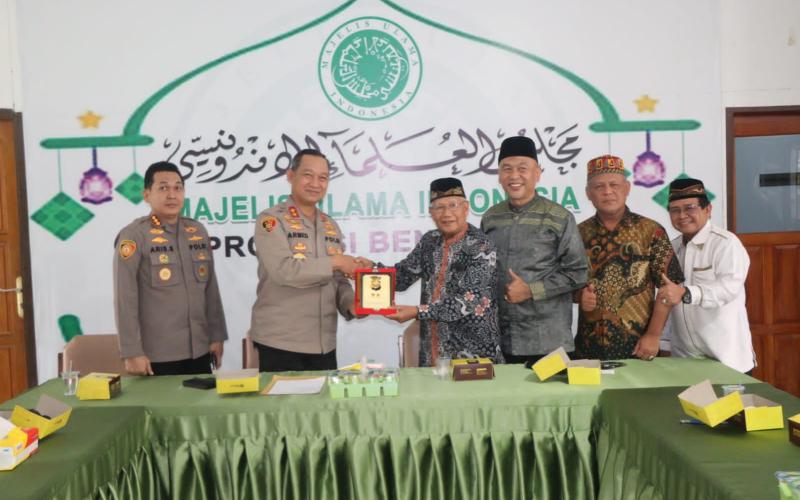 Jalin Sinergitas Jelang Pemilu, Kapolda Bengkulu Silaturahmi ke MUI Provinsi Bengkulu