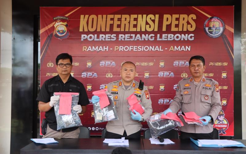 Ungkap Perkara Narkotika, Polres Rejang Lebong Amankan 6 Orang Sebagai Tersangka